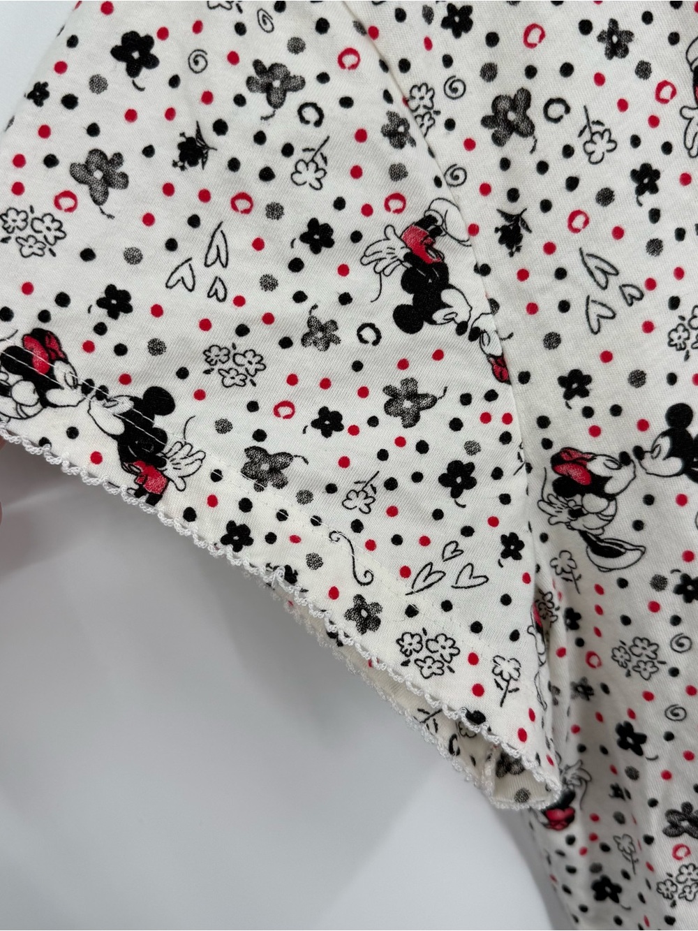 Disney Mickey Minnie Two Piece Pajama Set SIZE 3X Short Sleeve Cotton Polka Dot - Picture 4 of 9